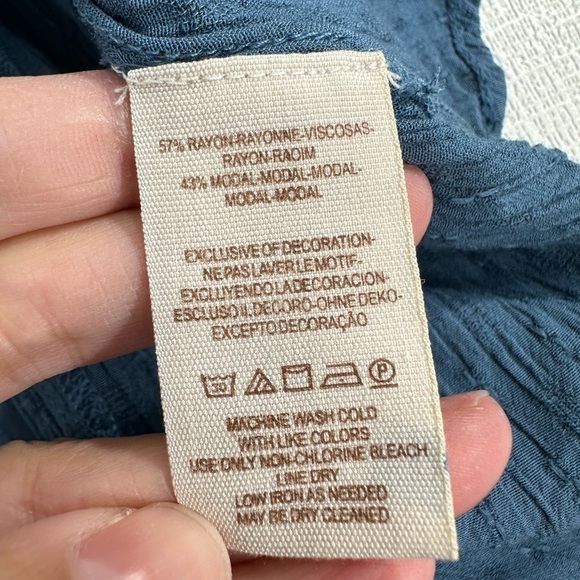 Free people canyon rose blouse blue size XS - Picture 10 of 10